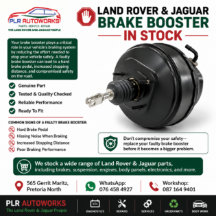 🛑 LAND ROVER & JAGUAR BRAKE BOOSTER